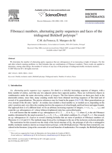 Fibonacci numbers, alternating parity sequences and