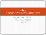 MRAM (MagnetoResistive Random Access Memory)