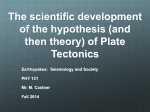 The scientific evidence for plate tectonics