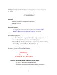 Materials Science for Chemical Engineers