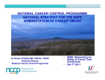 National Cancer Control Programme National Strategy for the safe