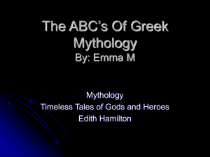 The ABC`s Of Greek Mythology