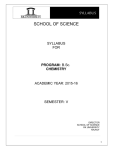 Chemistry – V – BSC – 503