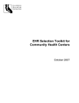 EHR Selection Toolkit for Community Health Centers