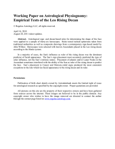 Empirical Tests of the Leo Rising Decan