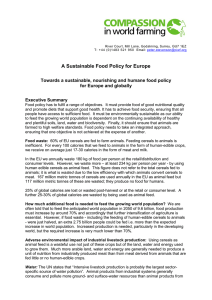 A Sustainable Food Policy For Europe Executive Summary