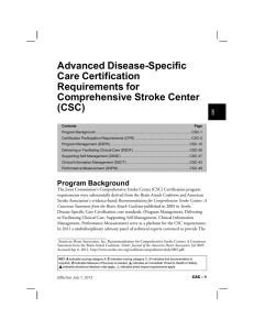 Advanced Disease-Specific Care Certification