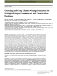 Choosing and Using Climate-Change Scenarios for Ecological