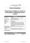 GSTT Management of Perioperative “Bridging” Anticoagulation in