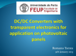 DC/DC Converters with transparent electronics for application on