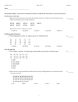 sample test 1 - Kennesaw State University | College of Science