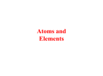 Atoms and Elements - Melvin R. Kantz, Ph.D.