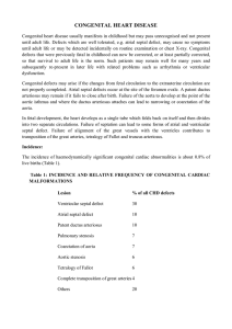CONGENITAL HEART DISEASE