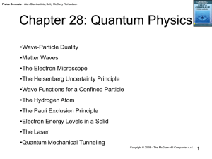 Chapter 28: Quantum Physics