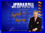 Poetry Jeopardy - ms