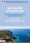 Solutions for the Mediterranean - Ministère de l`Environnement, de l