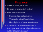 Final exam