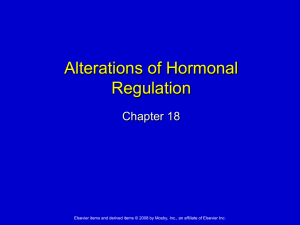 9.1 Chapter 18 Alterations of Hormonal Regulation
