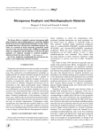 Microporous Porphyrin and Metalloporphyrin Materials