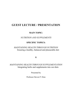 guest lecture / presentation