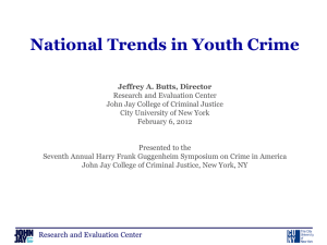 National Trends in Youth Crime