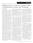 Conference Explores Public Communication of Science and