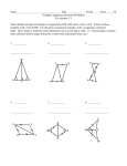 Triangle Congruence Shortcuts Worksheet
