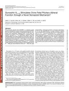 Dynorphin A1–13 Stimulates Ovine Fetal Pituitary
