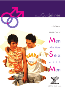 Clinical Guidelines for Sexual Health Care of Men who Have