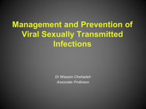 Prevention of genital herpes
