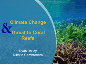 Biological Impacts: Threat to Coral Reefs