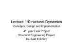 Lecture 1:Structural Dynamics