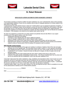 Sinus Graft Consent - Lakeside Dental Clinic