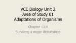 VCE Biology Unit 2 Area of Study 01 Adaptations of Organisms