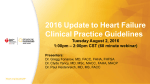 2016 Update to Heart Failure Clinical Practice Guidelines