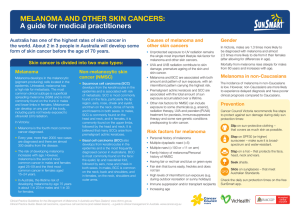 Melanoma and other skin cancers: A guide for medical