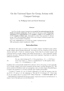 On the Universal Space for Group Actions with Compact Isotropy
