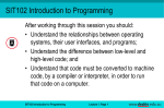 SIT102 Introduction to Programming