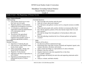 Grade 6 Social Studies Curriculum