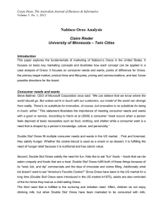 Nabisco Oreo Analysis - Home