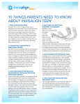 10 THINGS PARENTS NEED TO KNOW ABOUT INVISALIGN TEEN®