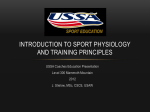Introduction to sport physiology