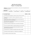 SPECTRA OF SCIENCE Chapter 11 Learning Targets