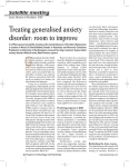 Treating generalised anxiety disorder