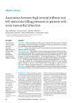 Association between high arterial stiffness and left ventricular filling