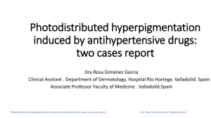 Drug induced hyperpigmentation