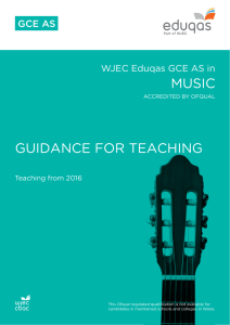 MUSIC GUIDANCE FOR TEACHING