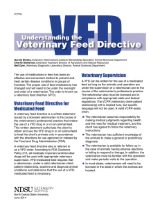 Understanding the Veterinary Feed Directive