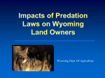 Impacts of Predation Laws on Wyoming Land Owners