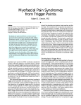 Myofascial pain syndromes from trigger points